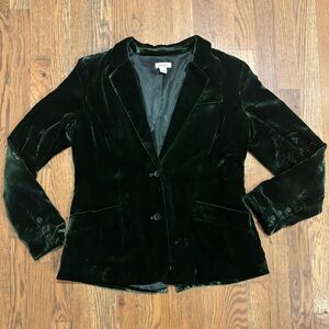 Sundance Green Velvet Blazer